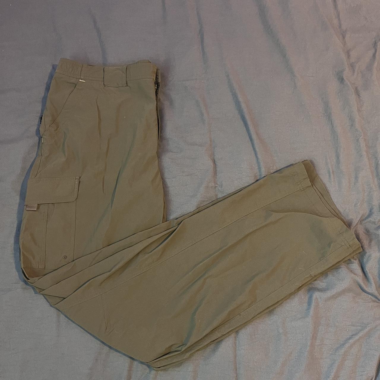 Navy green nylon Columbia pants Only worn 2-3... - Depop