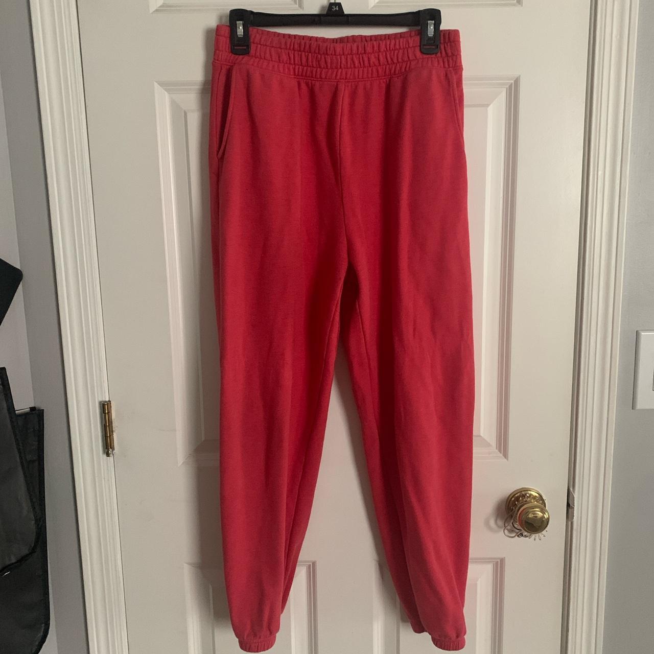 American eagle 2024 red joggers