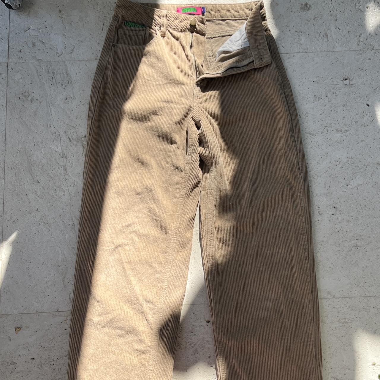 khaki corduroys empyre jeans size 6 empyres... Depop