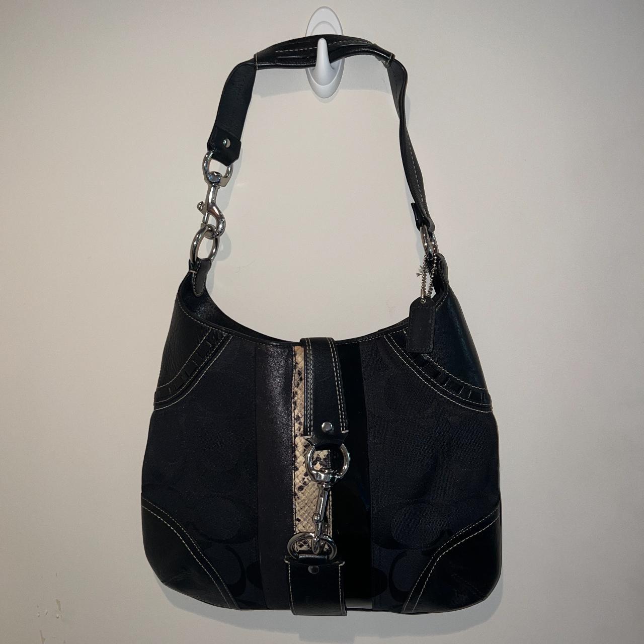 Vintage Coach shoulder bag with iconic logo print | Depop