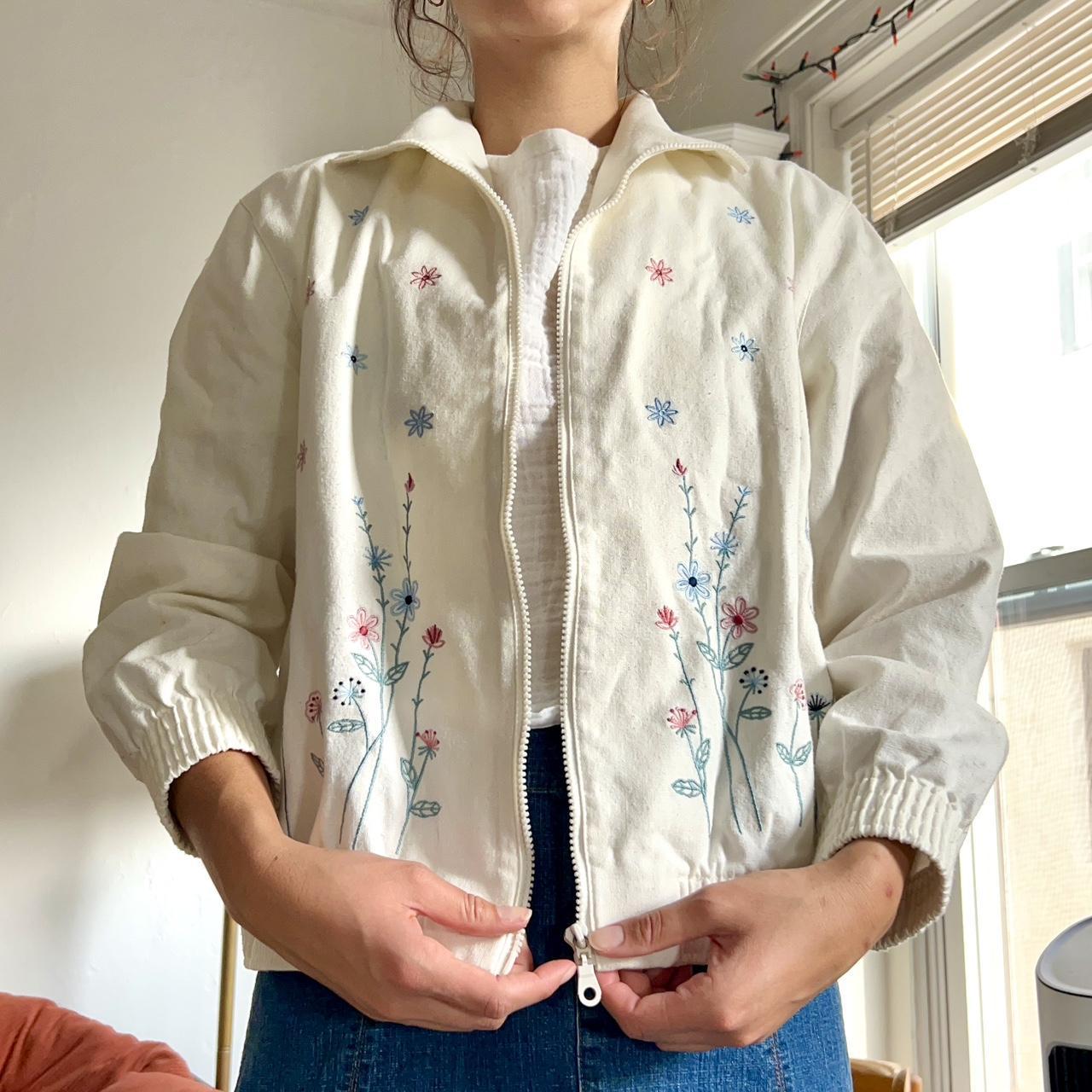 Alfred Dunner Floral Embroidered Jacket