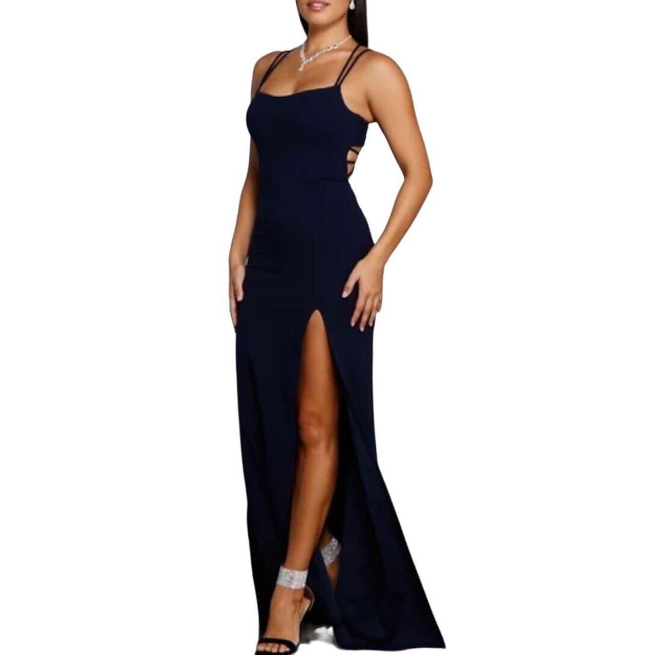 Windsor navy blue hot sale dress long