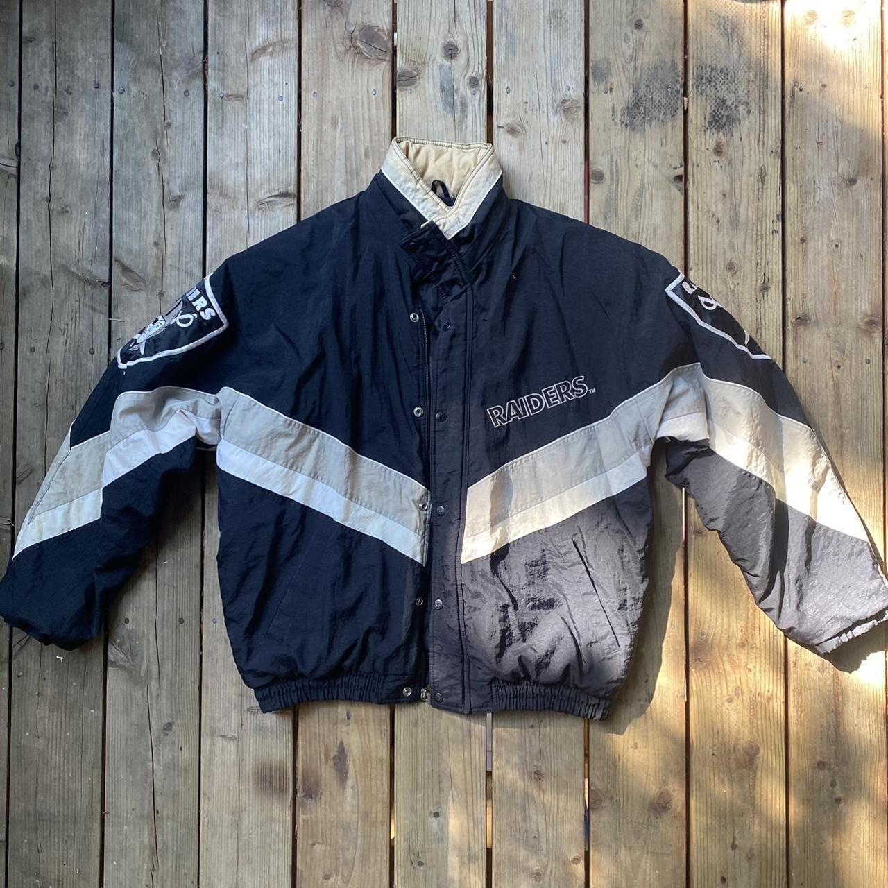 Vintage Oakland Raiders 90s Jacket - Depop