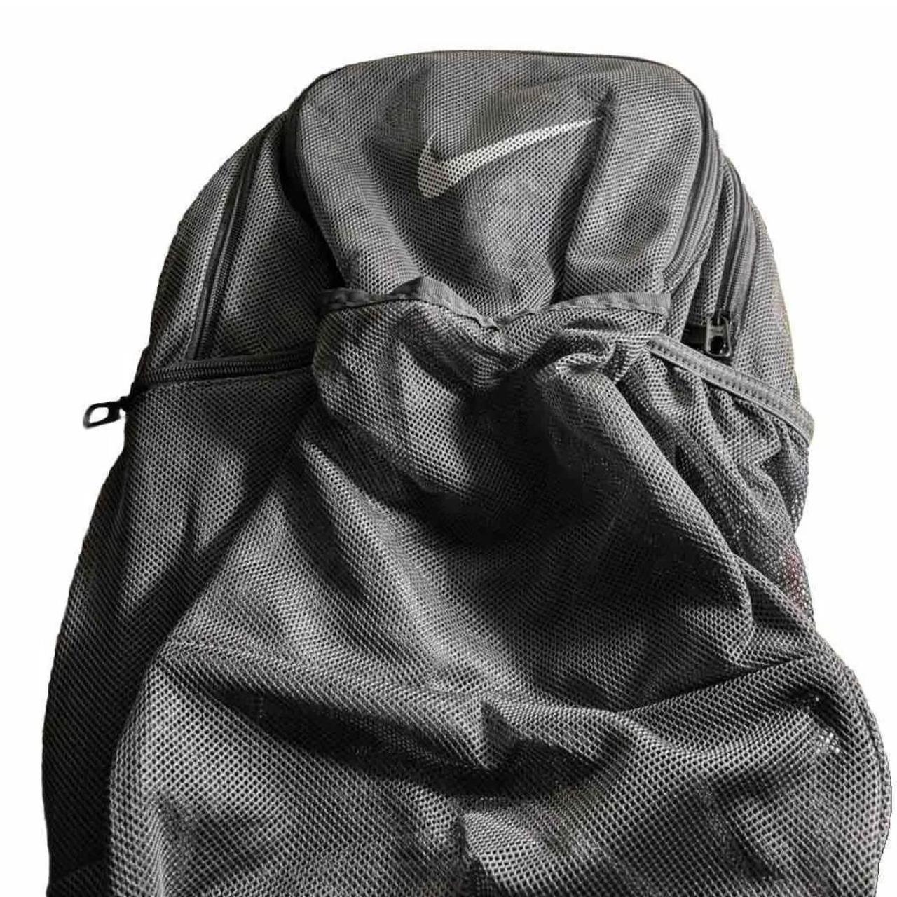 grey nike mesh backpack