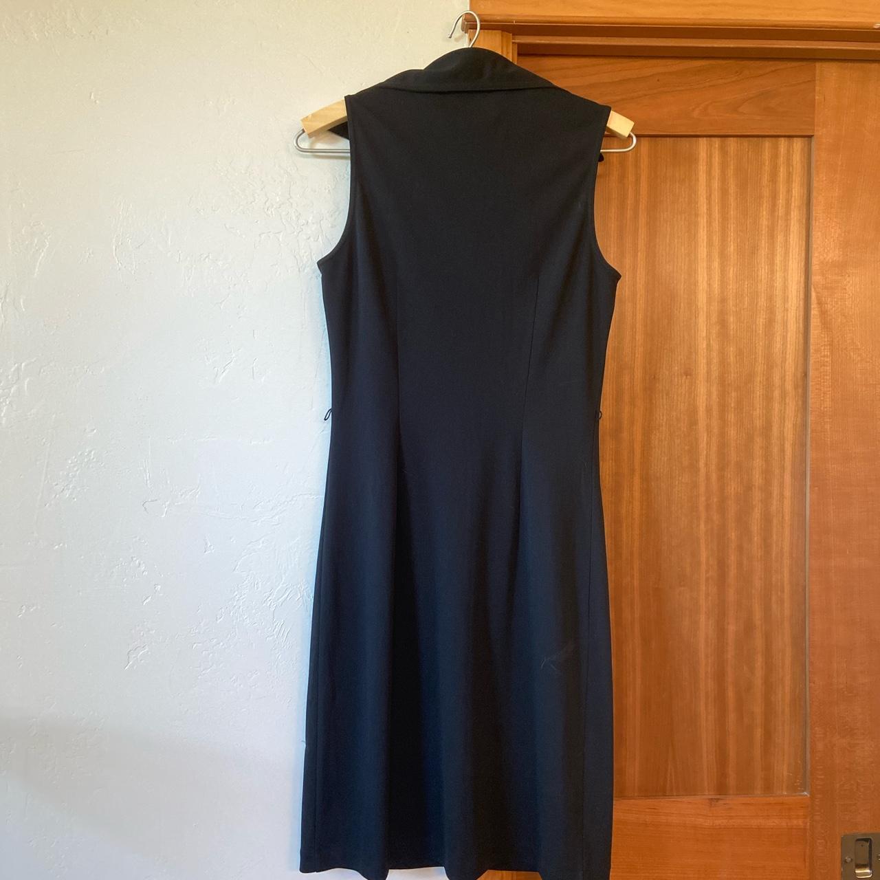 Express Women's Black and Tan Dress | Depop