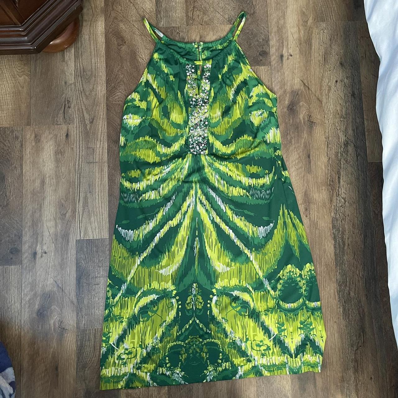INC International Concepts Women's Green Dress | Depop
