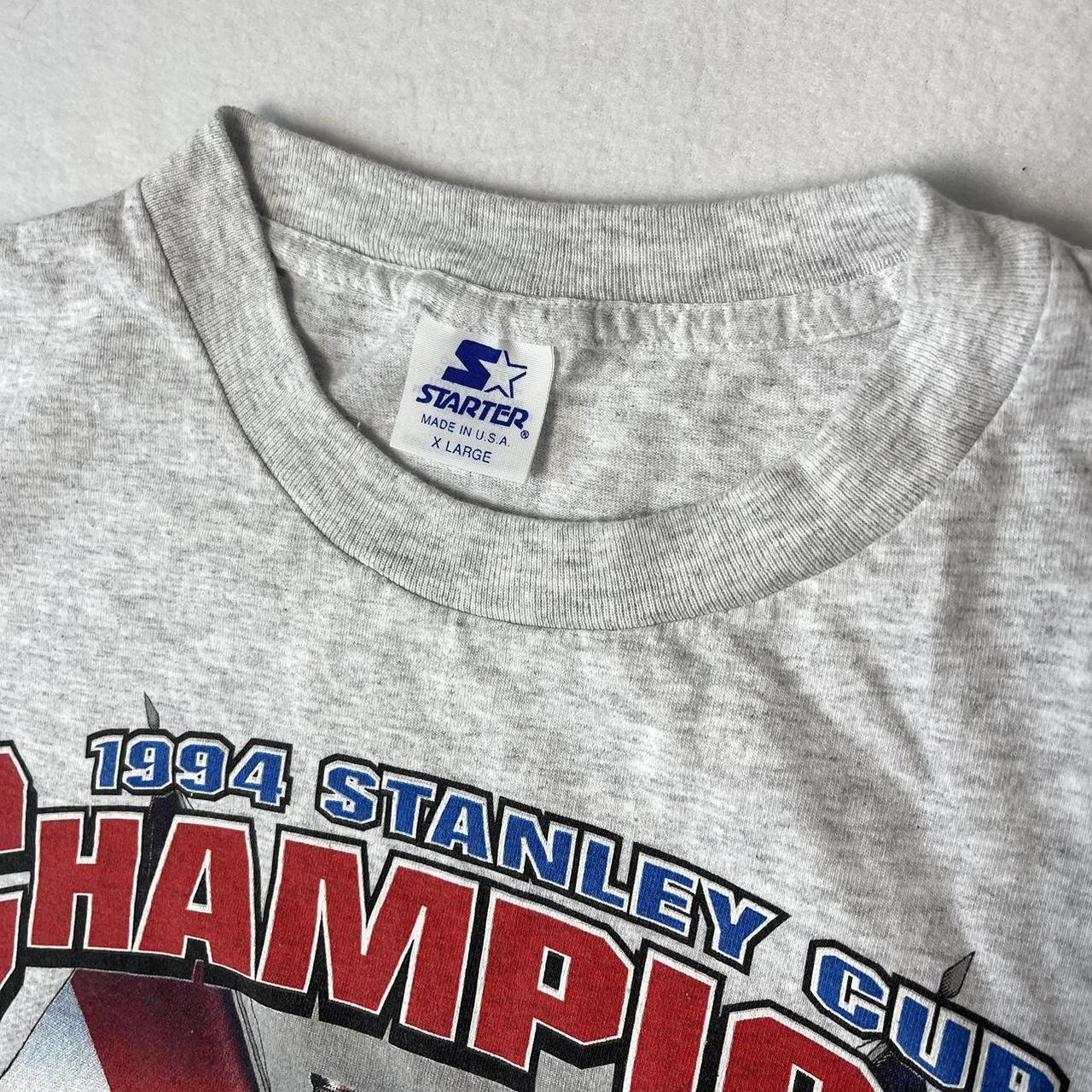 Vintage Starter - New York Rangers Stanley Cup Champions T-Shirt 1994 X-Large