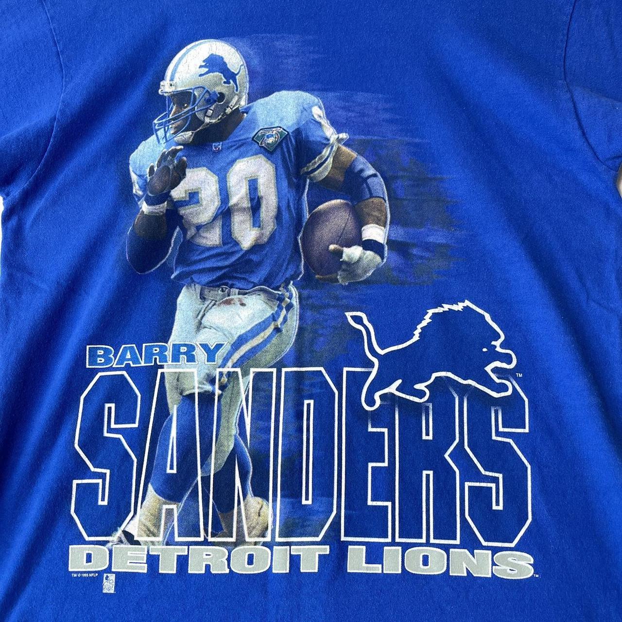 Vintage Logo 7 DETROIT Lions Barry Sanders Jersey - Depop