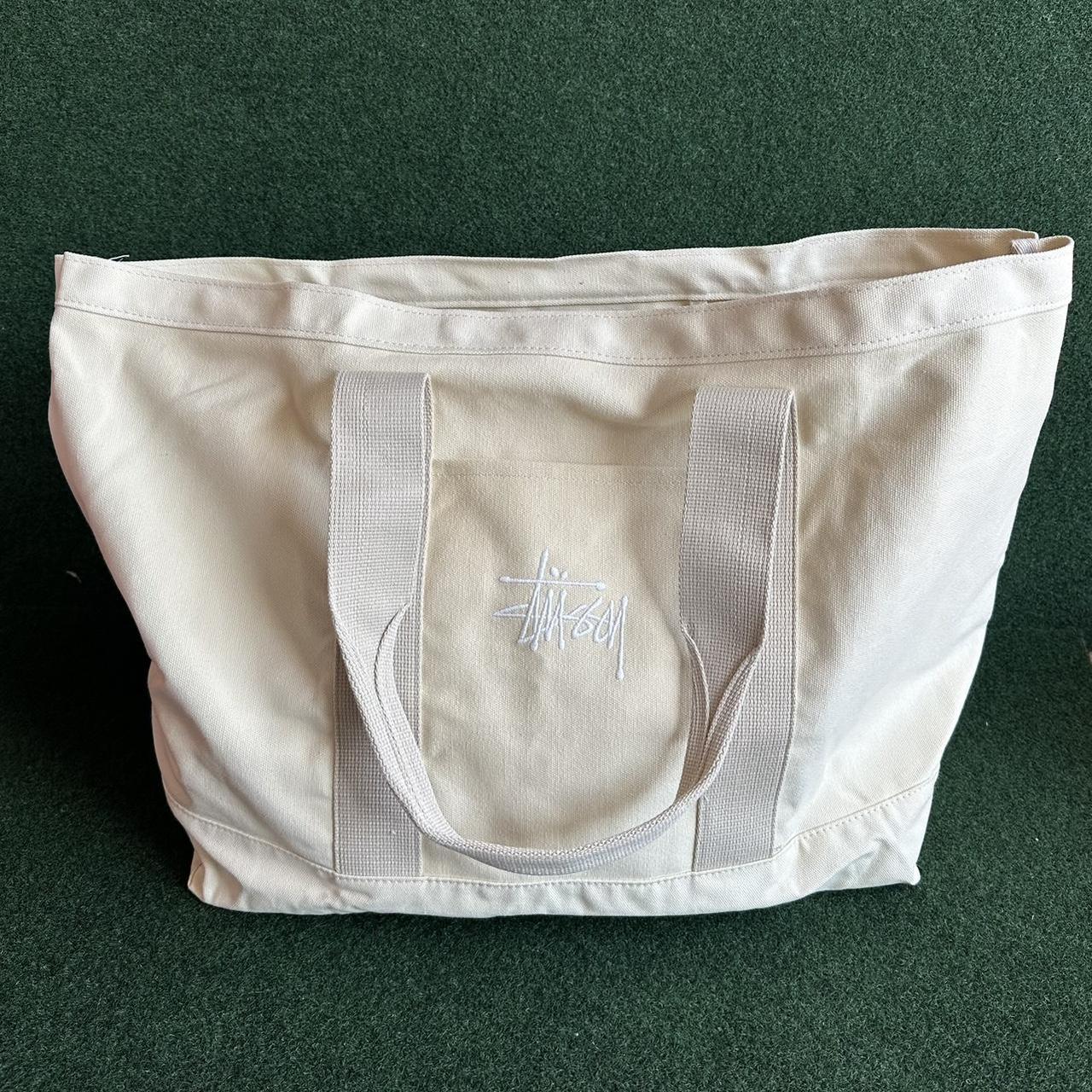STUSSY★CDG CANVAS TOTE 스투시 x CDG 캔버스 토트백 내츄럴 | Stussy | KREAM