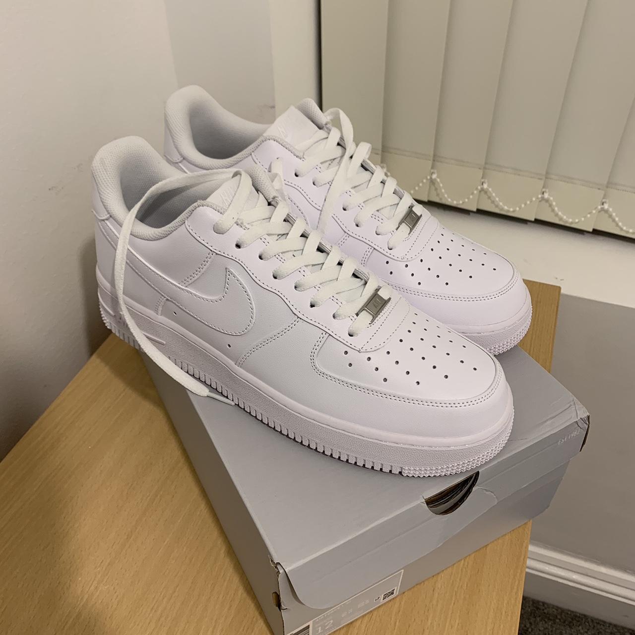 NIKE AIR FORCE 1 ‘07 SIZE 11 Got these for my... - Depop
