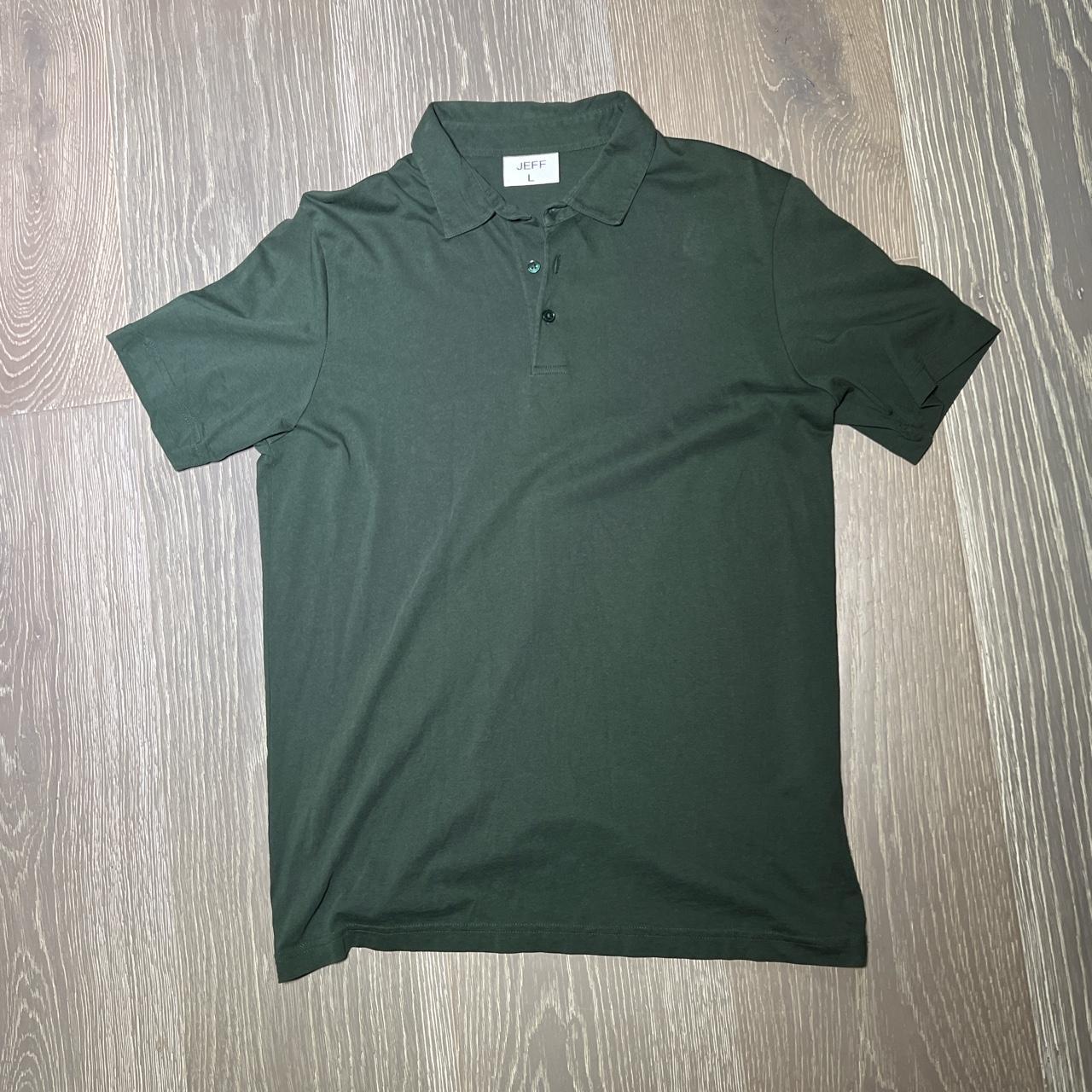 Jeff dark green /olive polo shirts Size L Comfy... - Depop