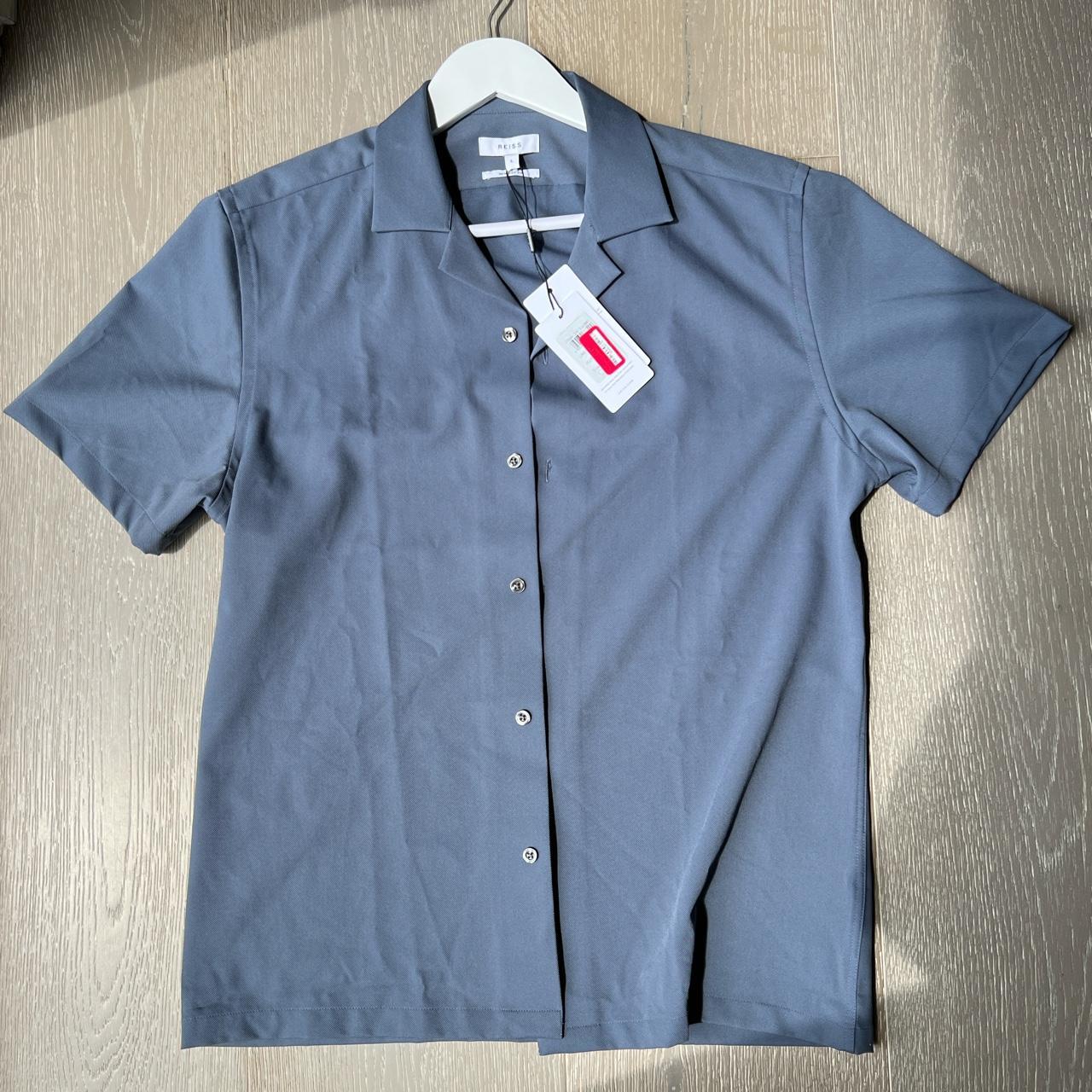 Reiss Men's Navy Shirt | Depop