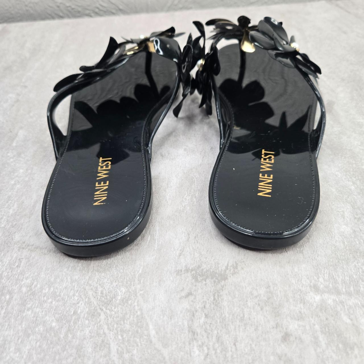 Nine west jelly flip shops flops