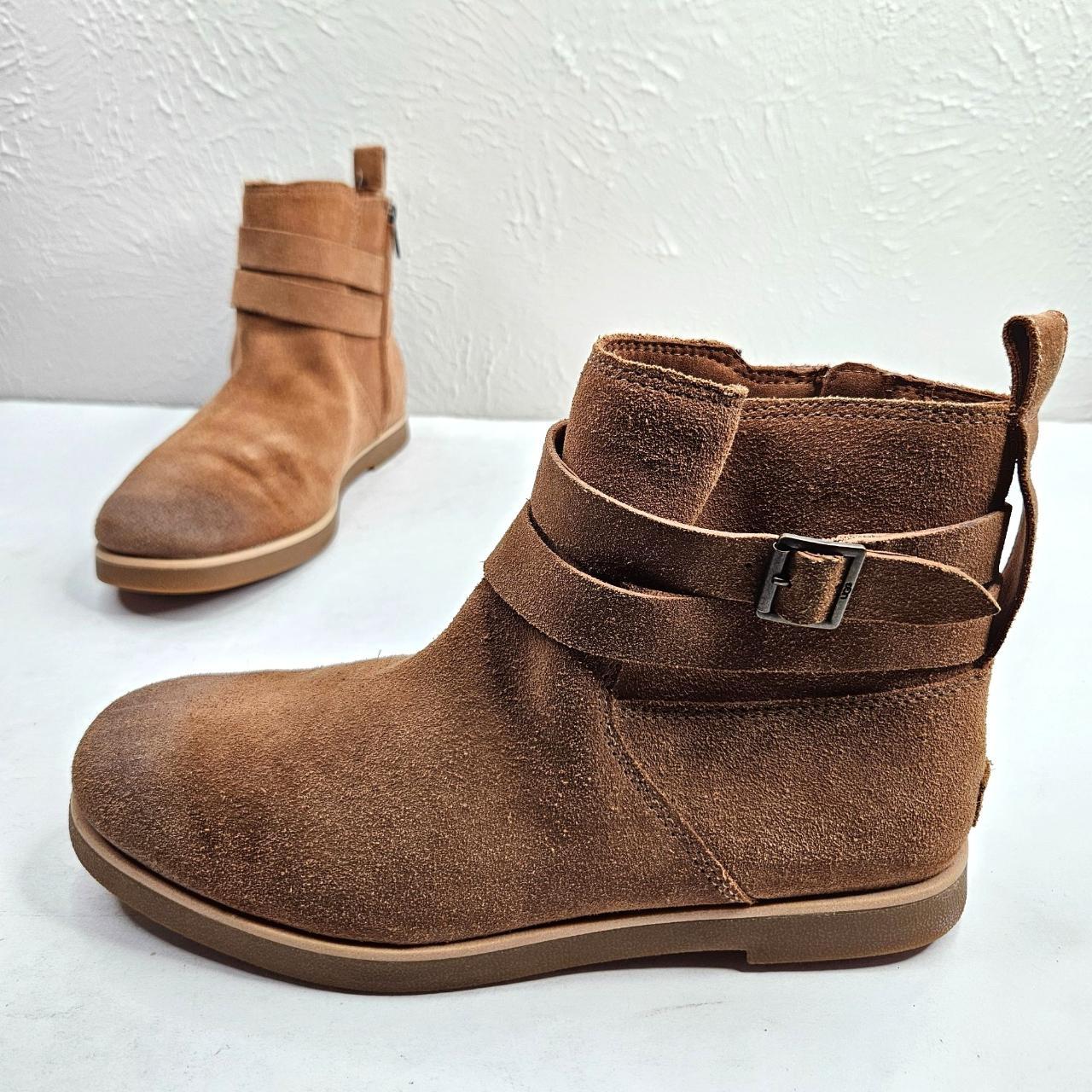 Chestnut brown booties best sale