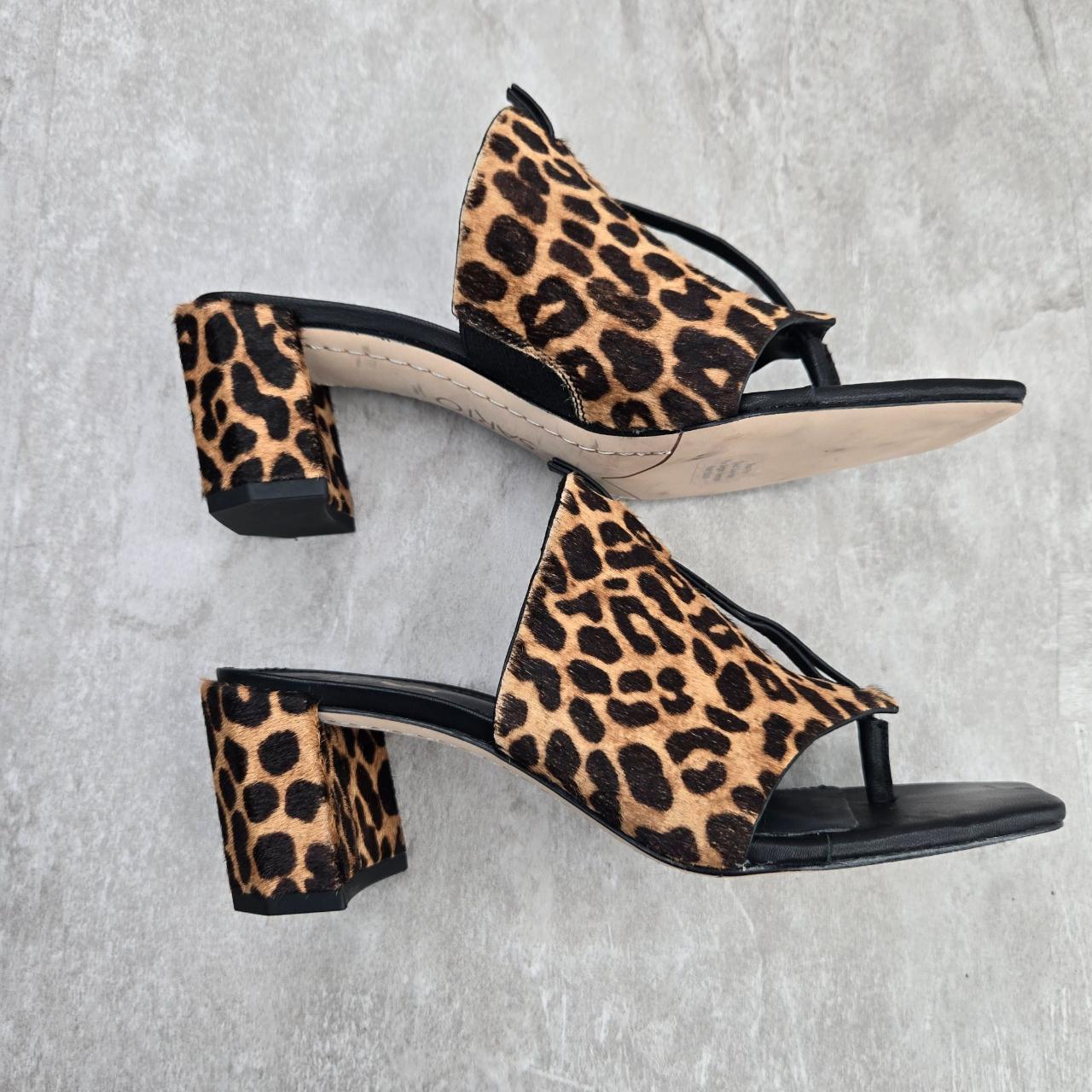 Franco sarto cheetah mules online