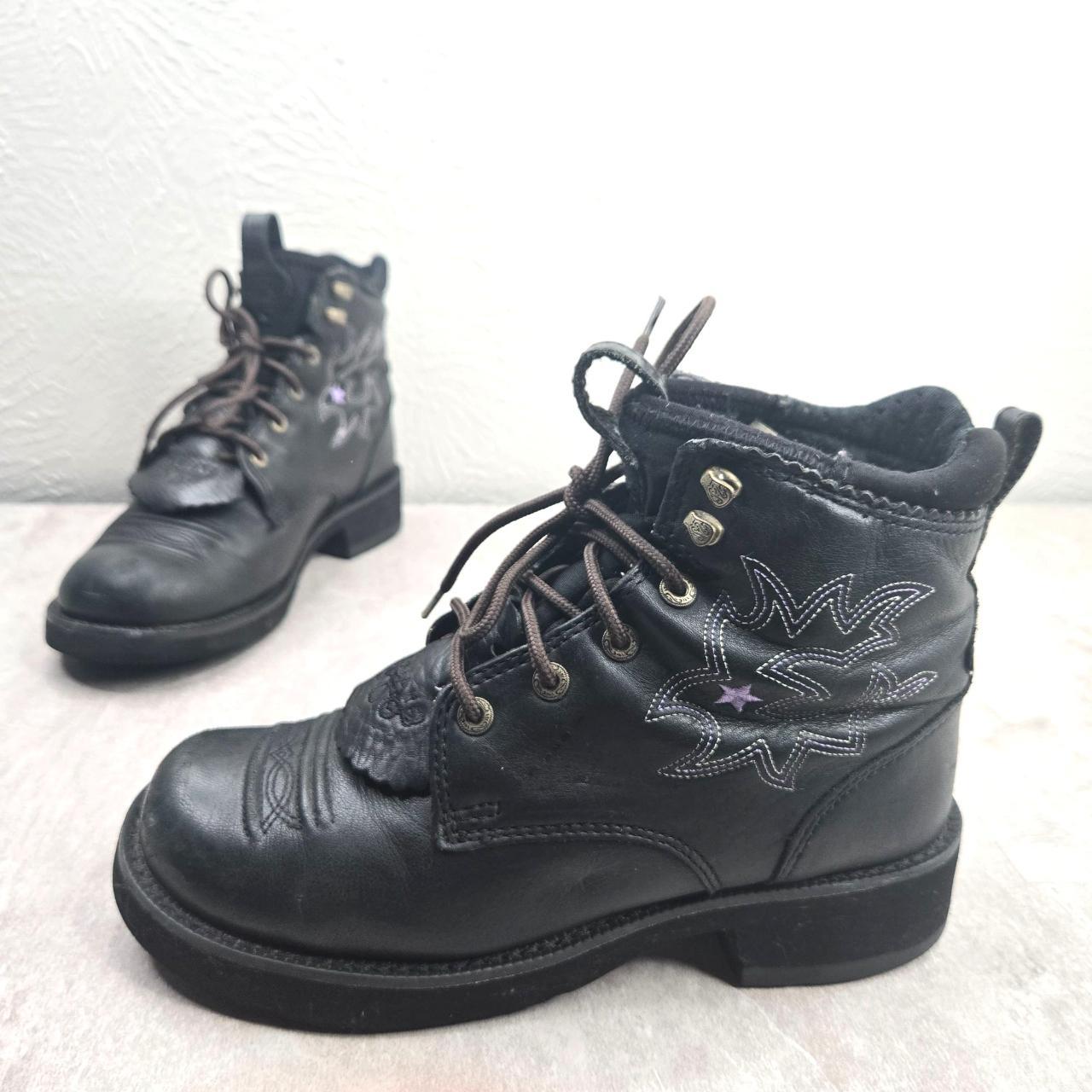 Ariat ProBaby Lacer Lace Up Combat Boots Sz 7.5. Depop