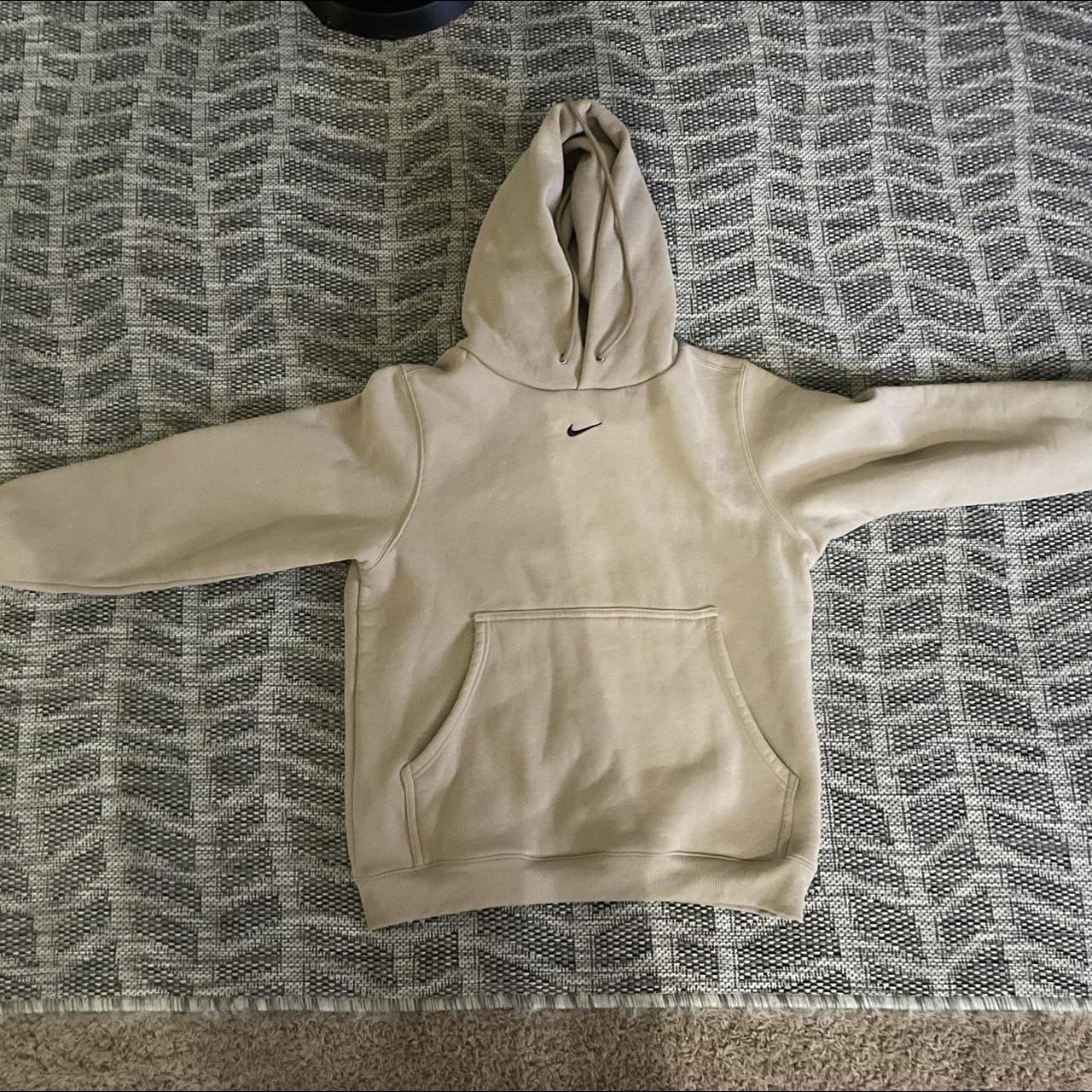 mens cream nike hoodie