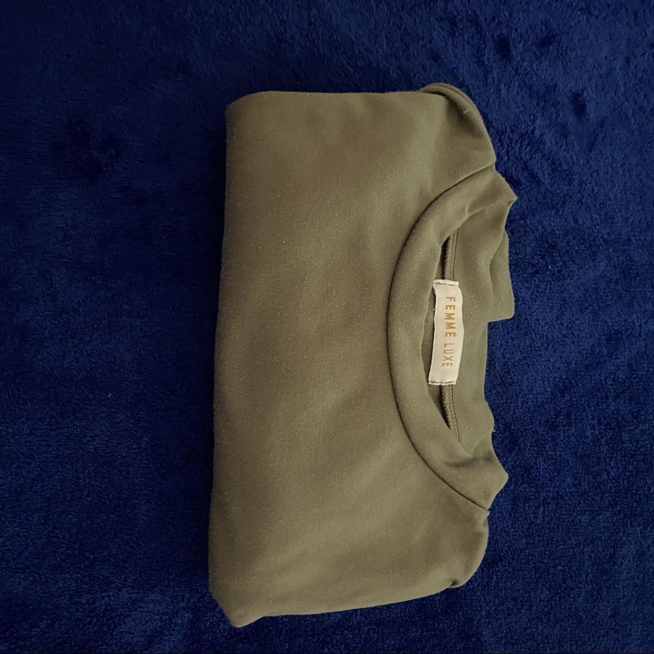 Femme Luxe Women's Tan and Khaki Sweatshirt (6)