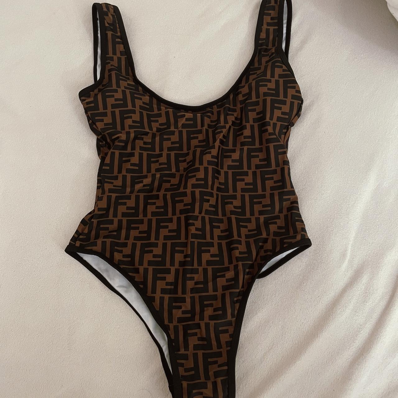 Fendi Women's Brown Swimsuit-one-piece | Depop