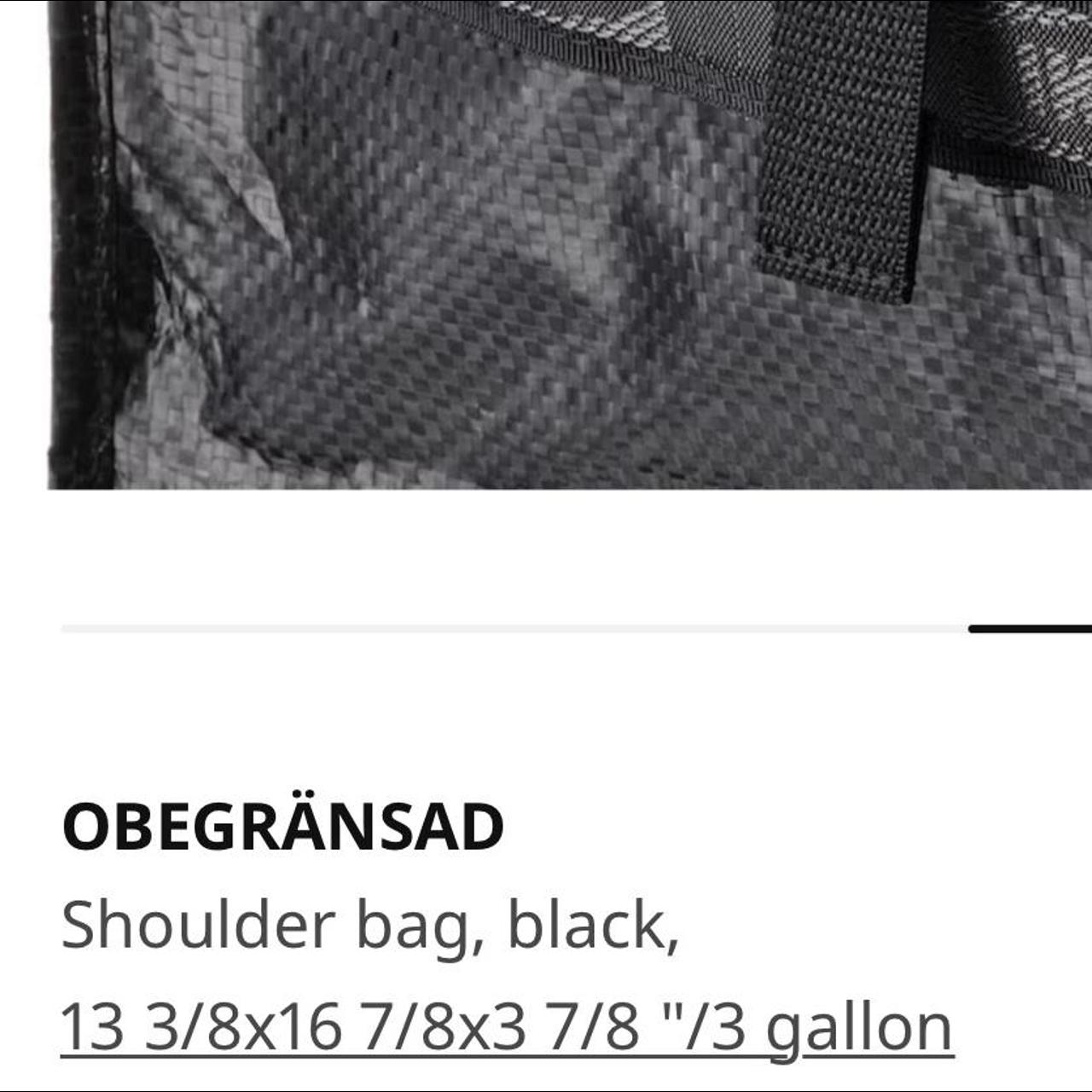 IKEA Women's Black and Grey Bag (3)