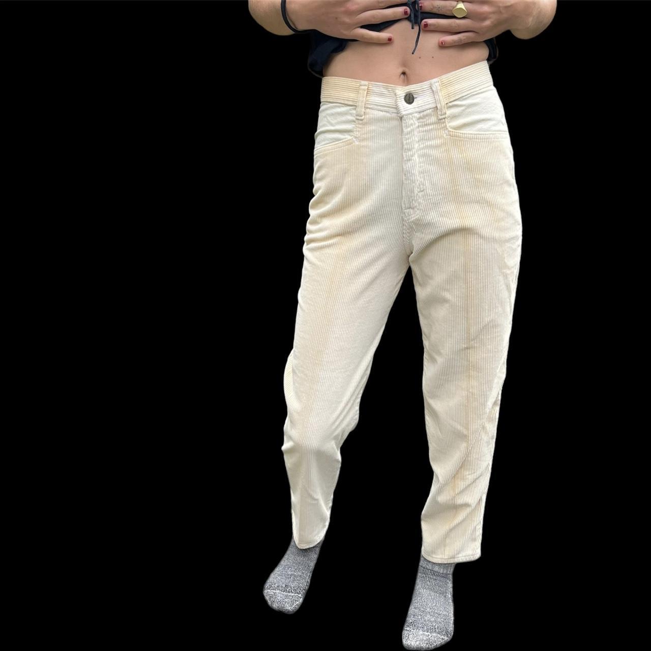 Womens off white corduroy hot sale pants