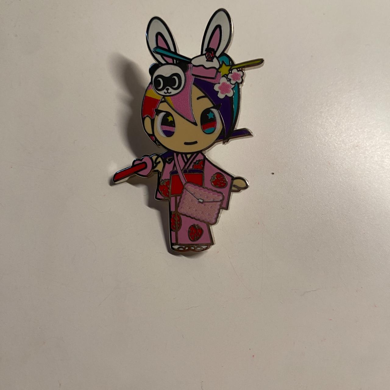 Tokidoki kimono girl enamel pin #tokidoki #kawaii... - Depop