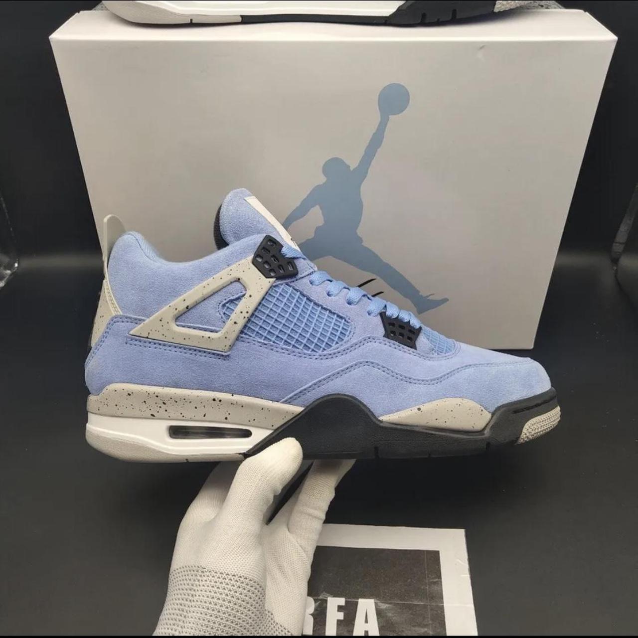 Jordan 4 university blue - Depop