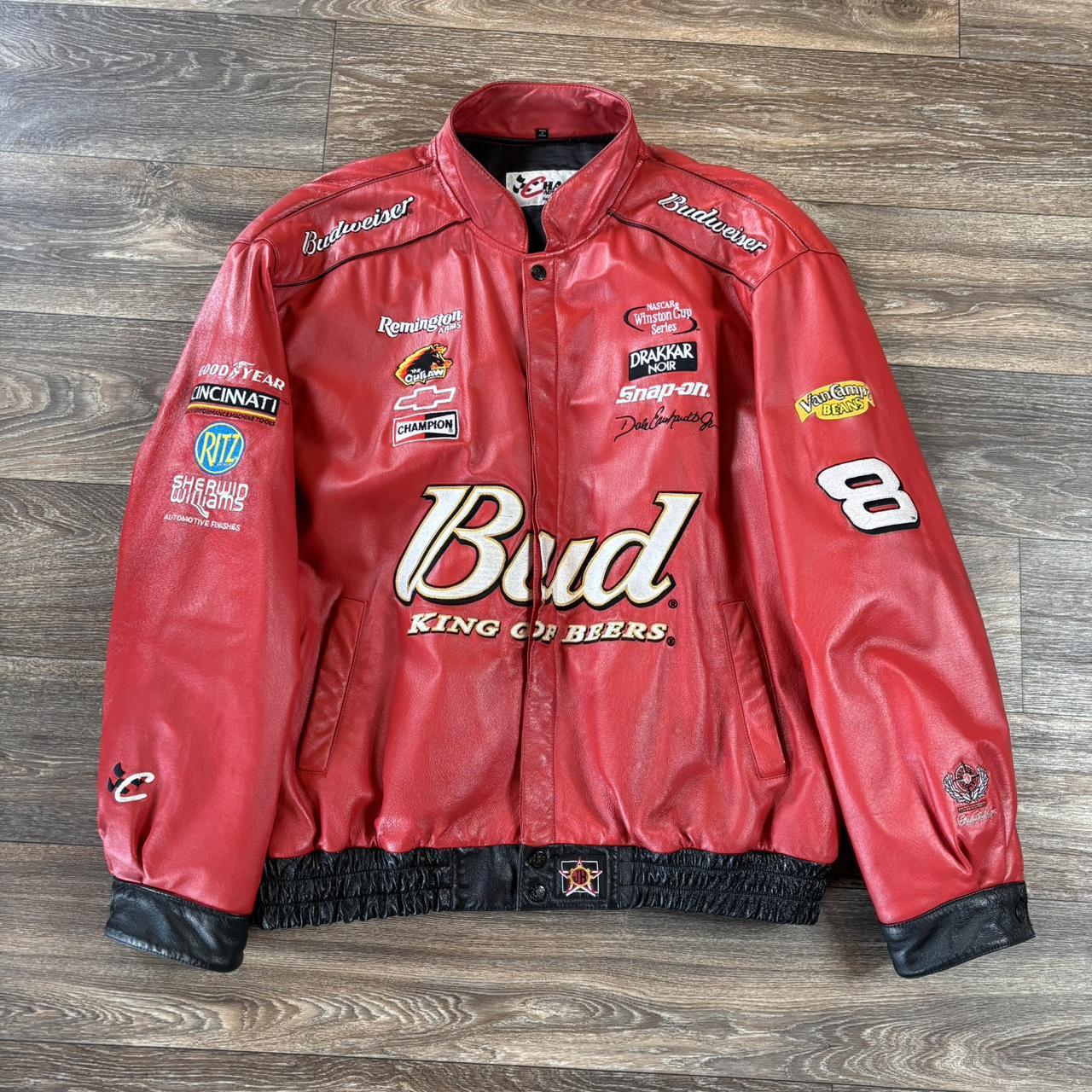 Men's XXL Nascar newest leather coat