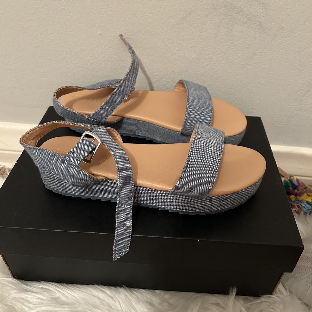 Old Navy blue buckle shoes for Spring or Summer Depop