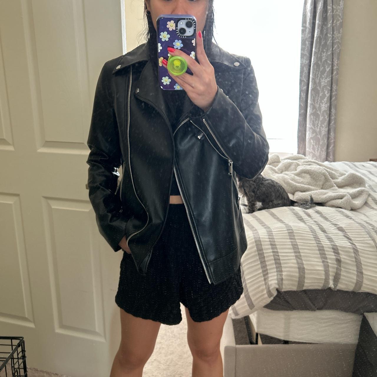 💖 Avec Les Filles Faux Leather Jacket 💖 Purchased... - Depop