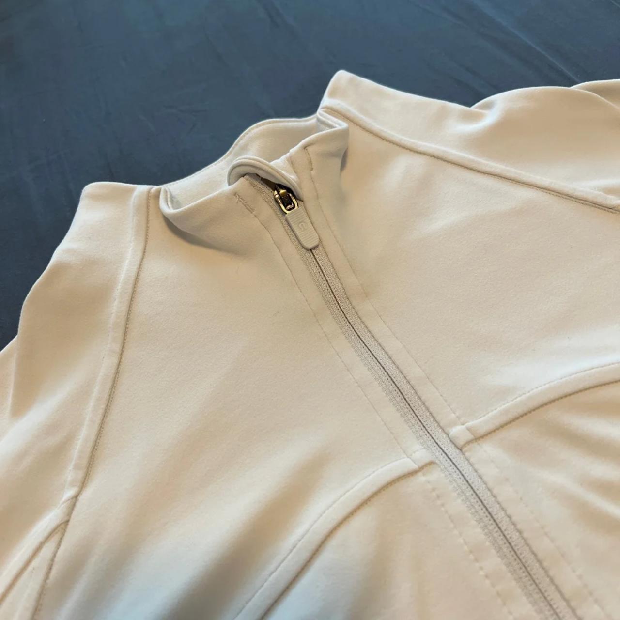Lululemon Nulu Cropped Define Jacket in White Opal - Depop