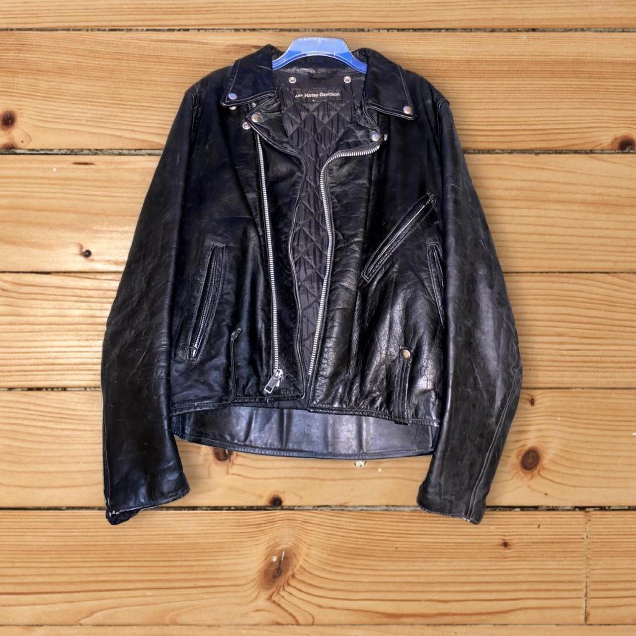 Vintage amf harley davidson leather outlet jacket