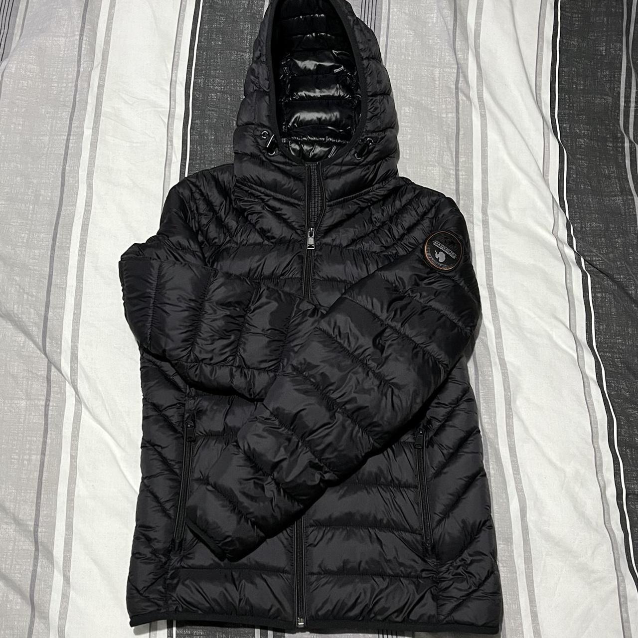 Napapijri Aerons 3 Hooded Jacket Black. - Depop