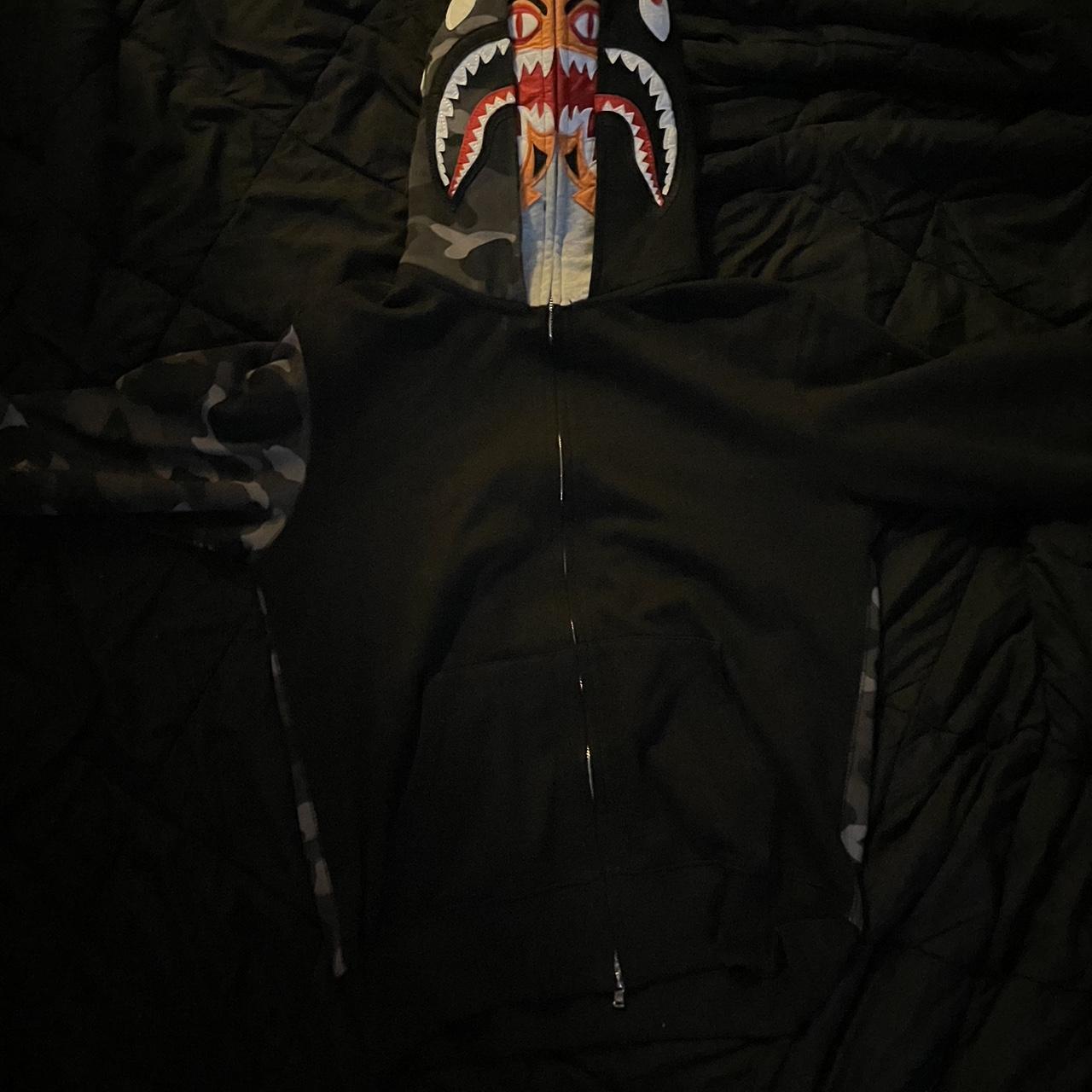 Double hooded bape discount hoodie