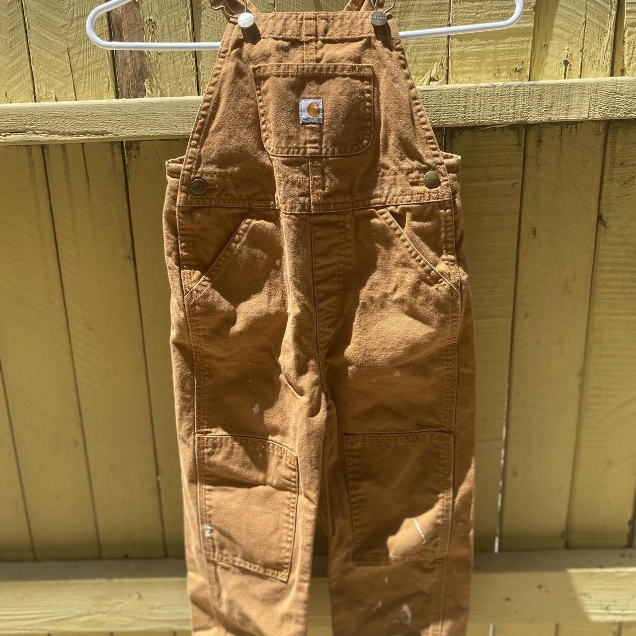 Carhartt Tan Dungareesoveralls Depop