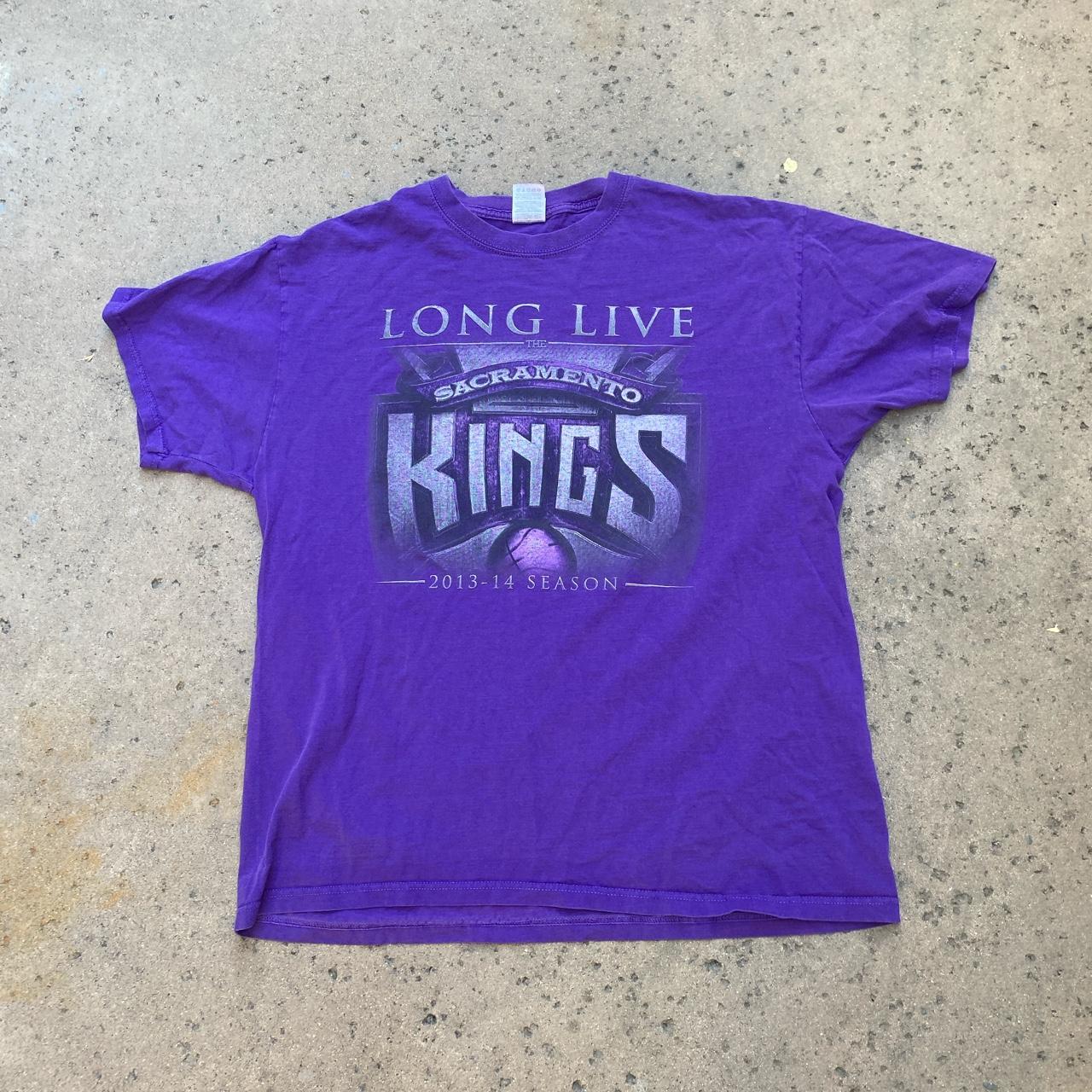 Vintage Sacramento Kings 2Side t-shirts Anniversary Long Live