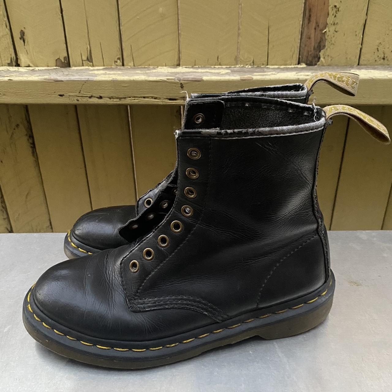 Doc Martens Felix Vegan Leather Black Lace Up Combat... - Depop