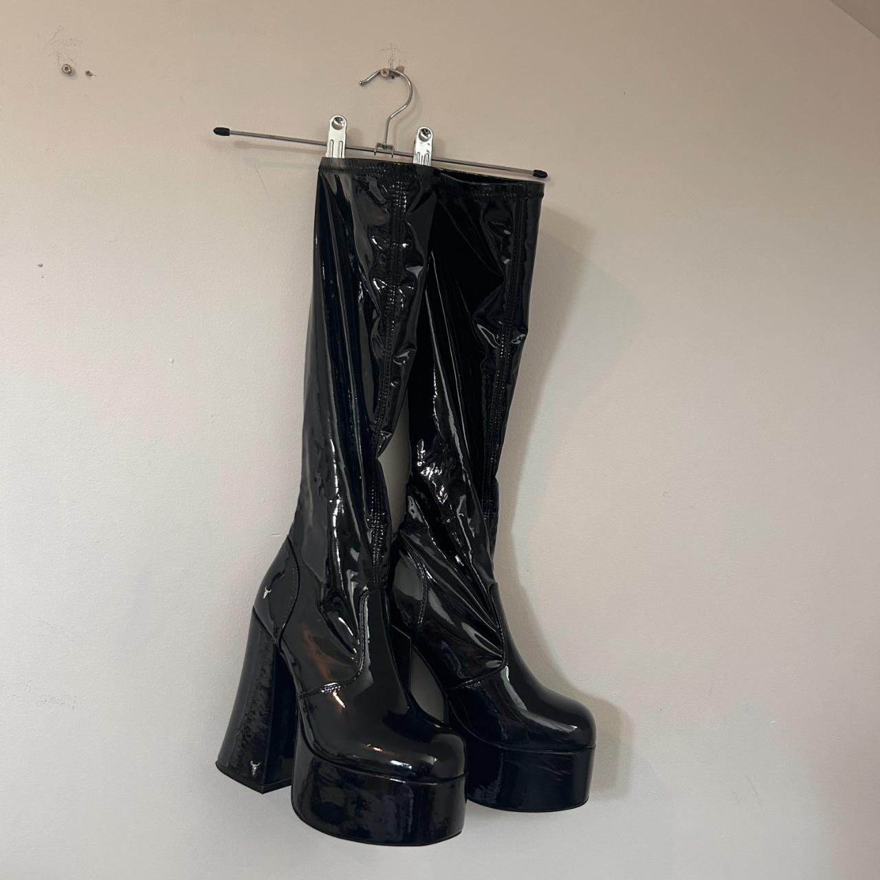 Windsor Smith Knee High Black Boots Bought too... Depop