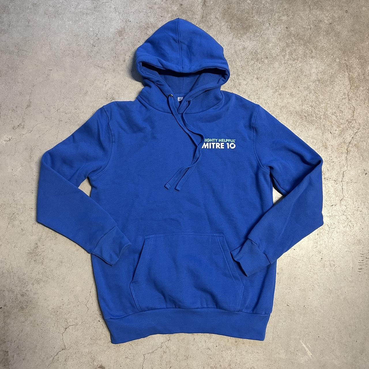 Mitre 10 Blue Trade Hoodie ‘Mighty Helpful’ Men’s... - Depop