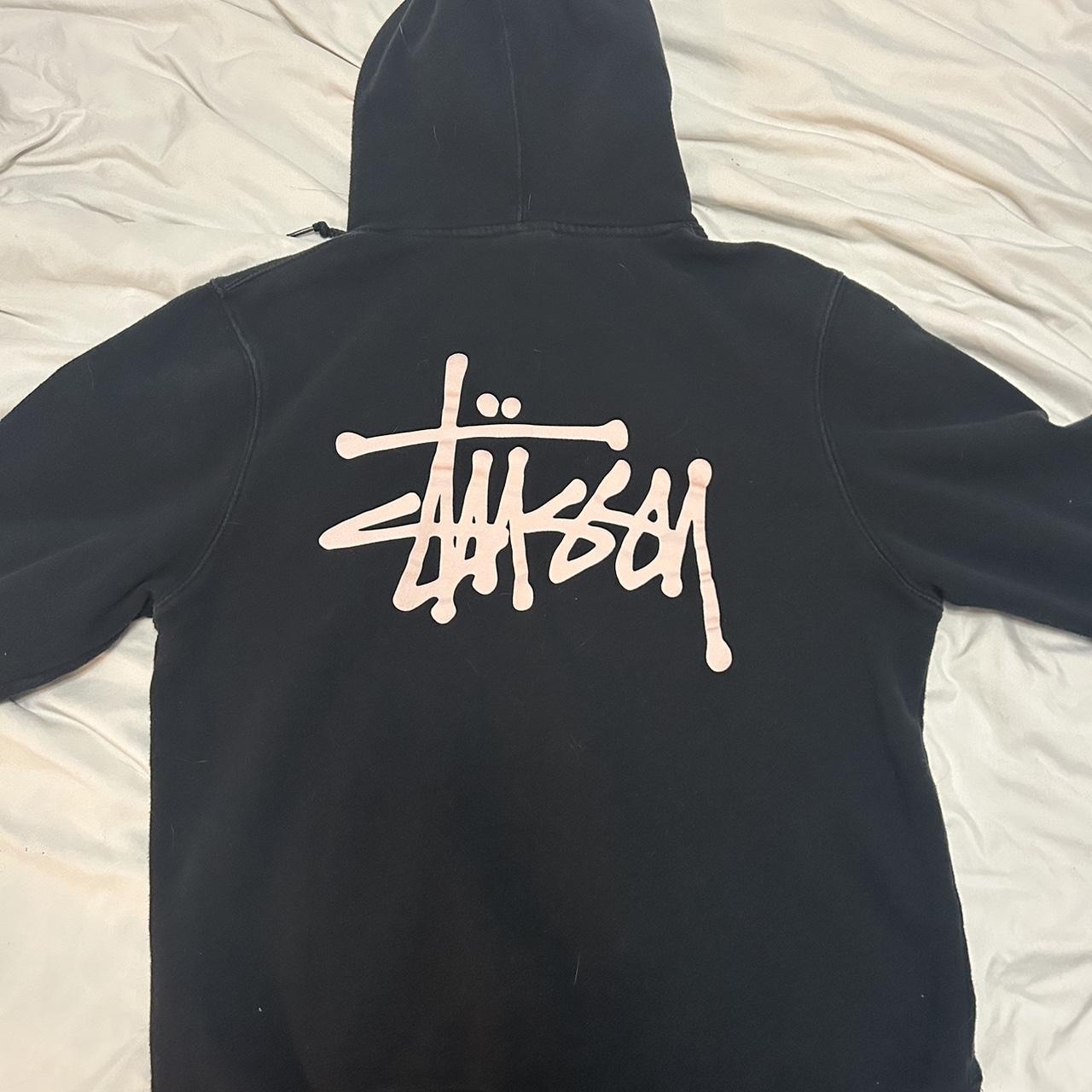 original spell out stussy hoodie small. lettering is... - Depop