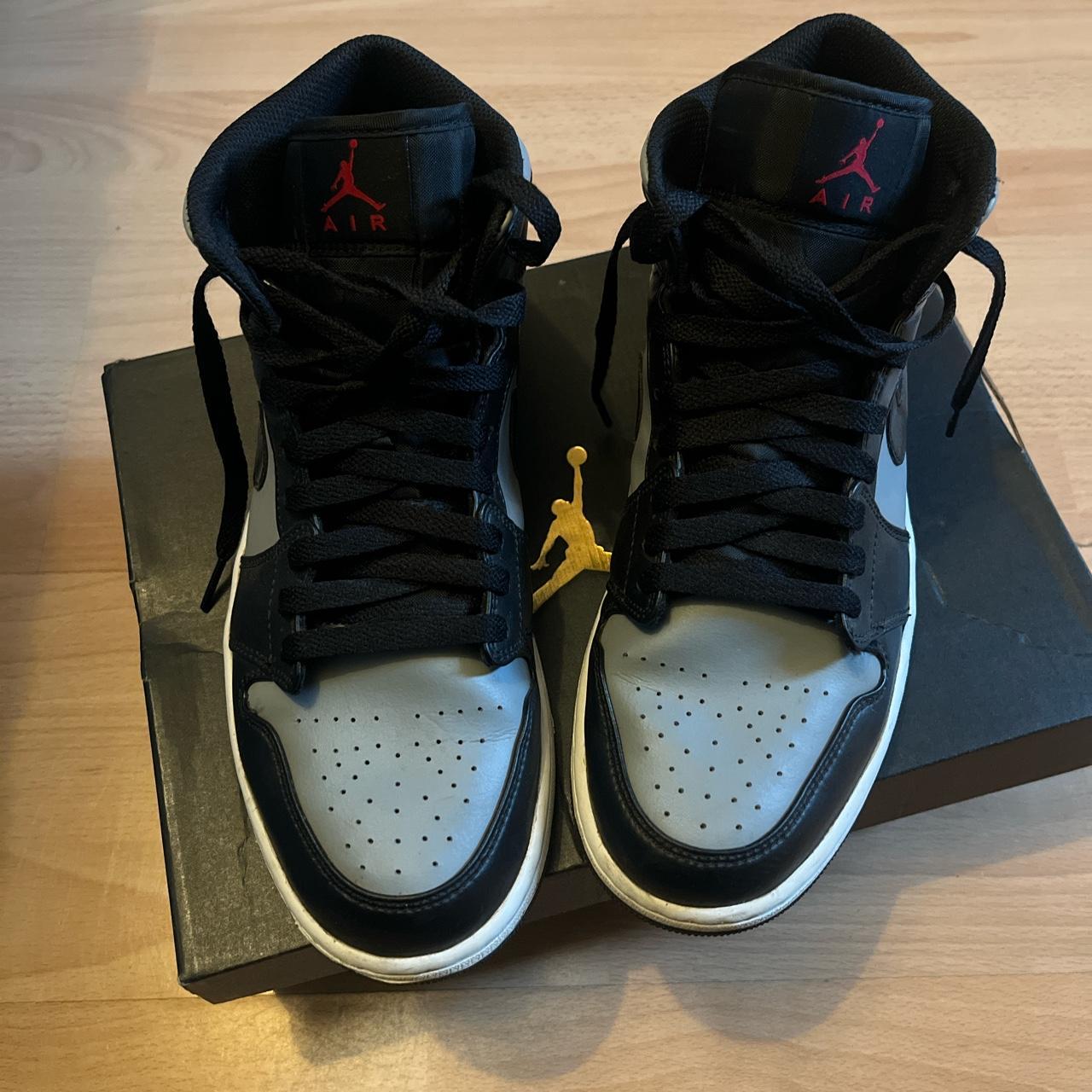 jordan 1 mids black white and grey