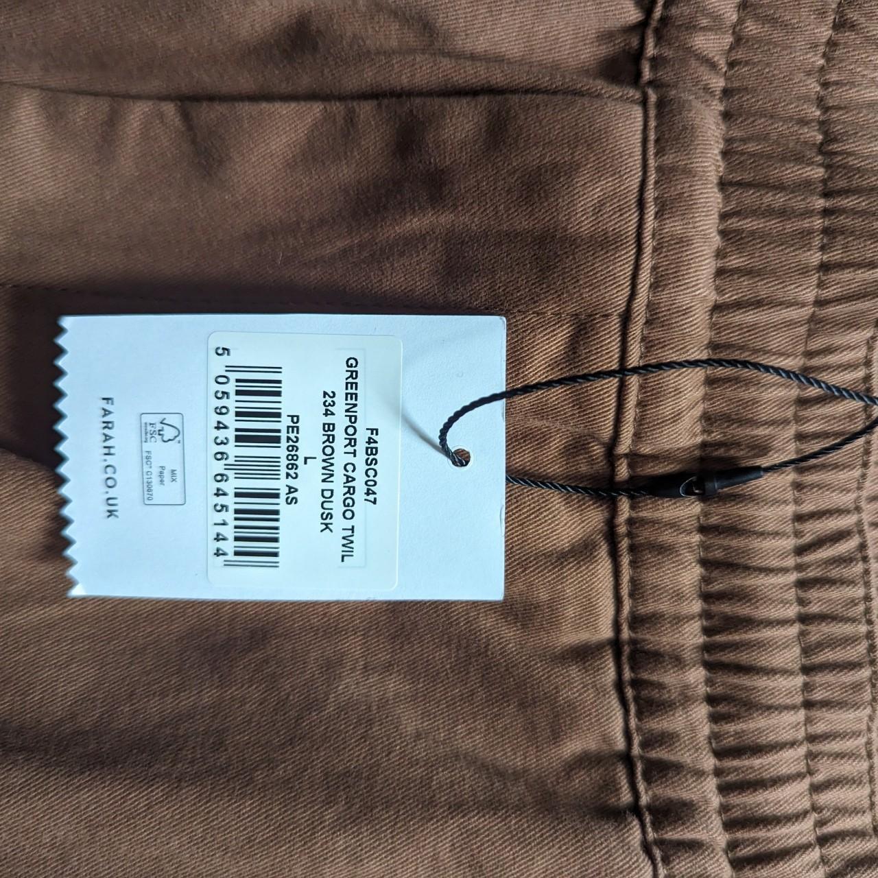 Farah cargo trousers bnwt - size L (34/36 waist).... - Depop