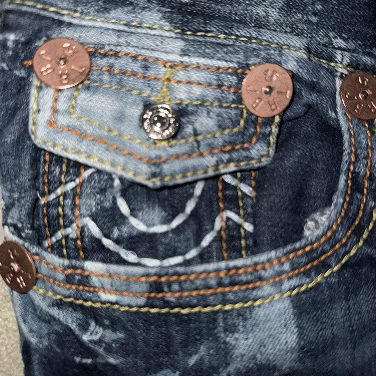 Quad stitch Joey true religion jeans Insanely baggy... - Depop
