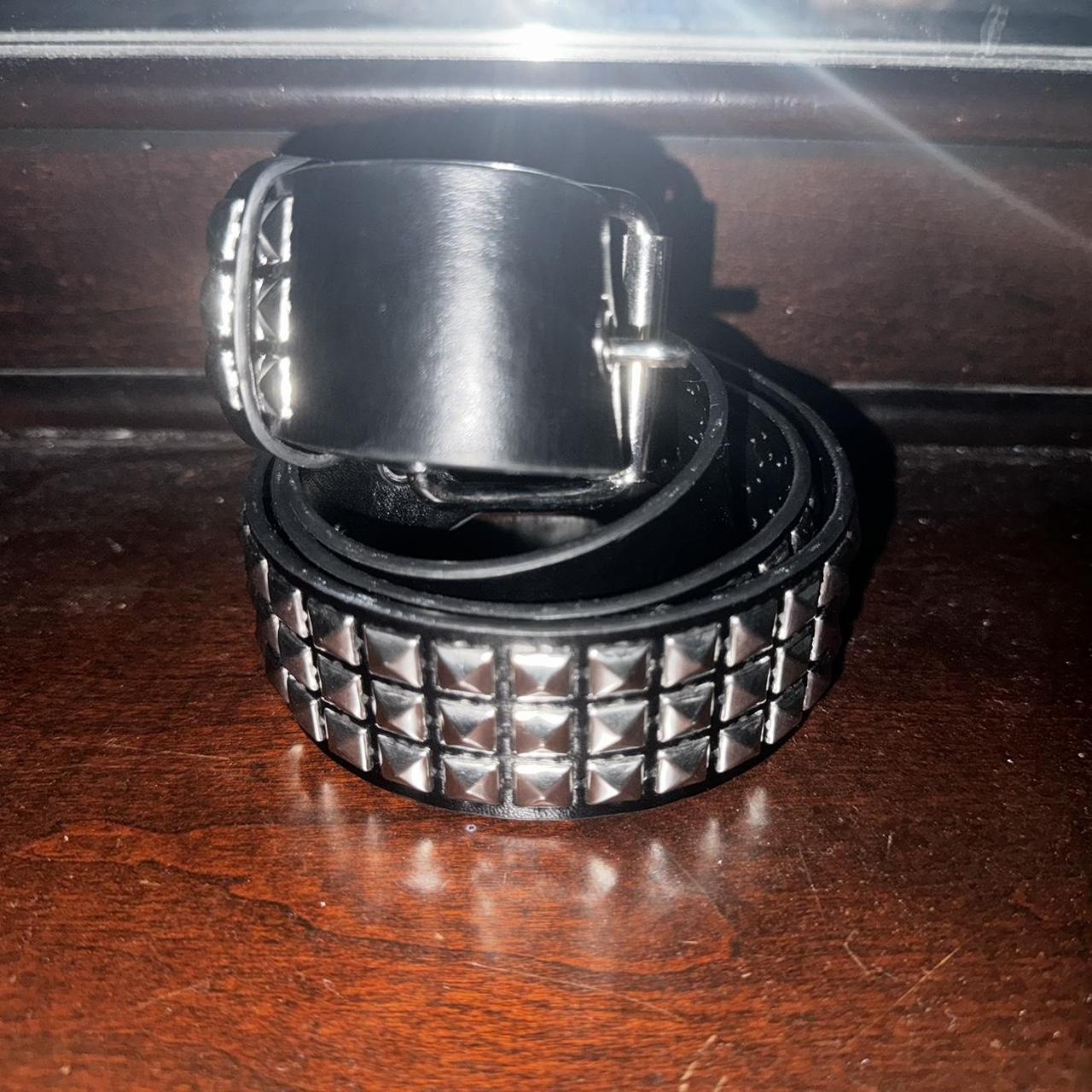 Black studded emo belt emo grunge goth sematary... Depop