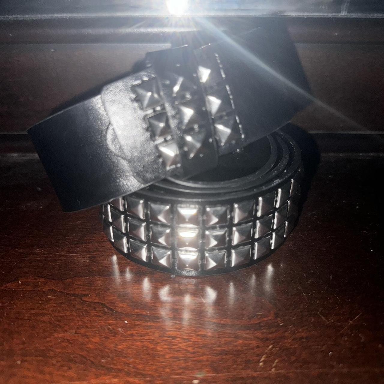 Black studded emo belt emo grunge goth sematary... Depop