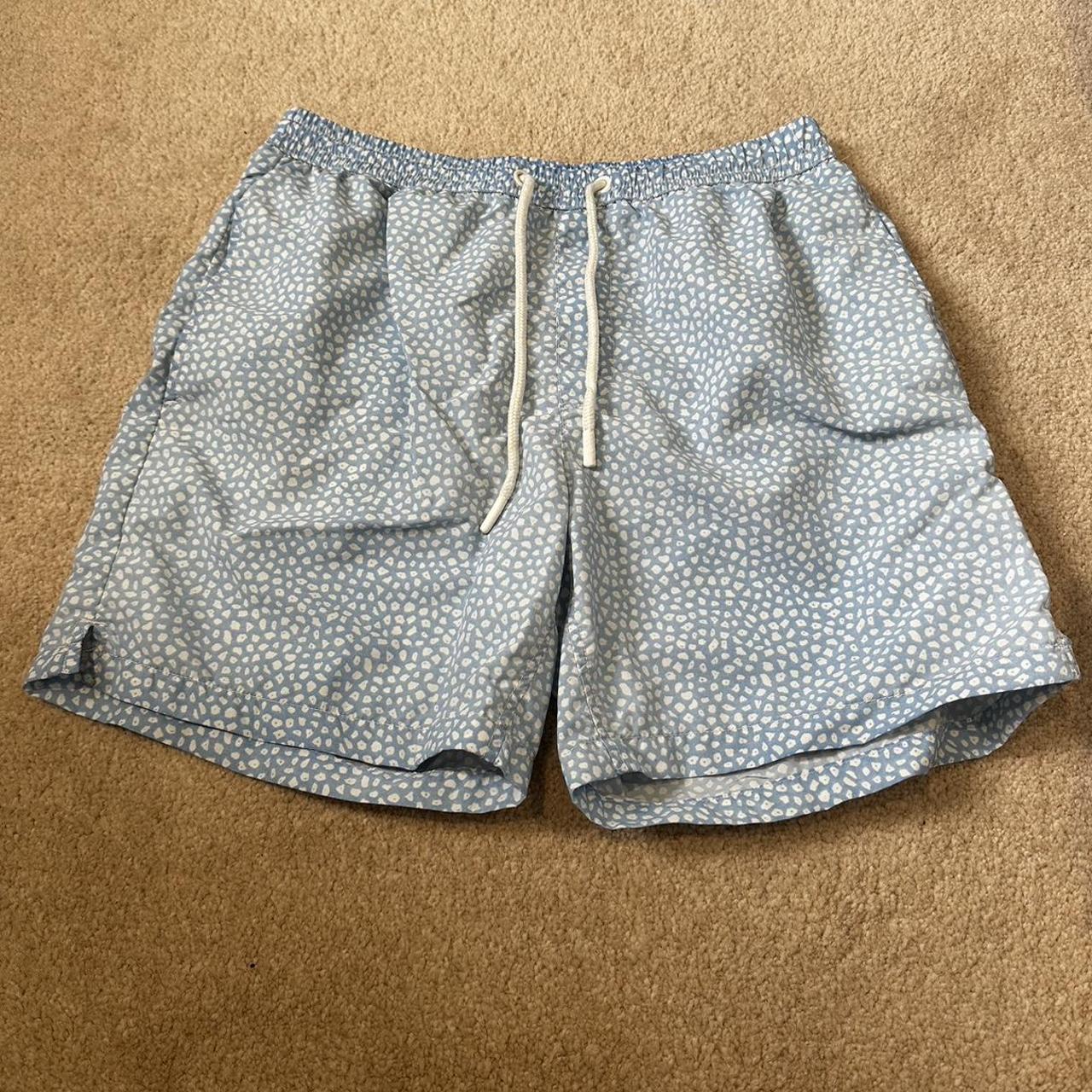 Small Zara swimming trunks. Says medium but fits... - Depop