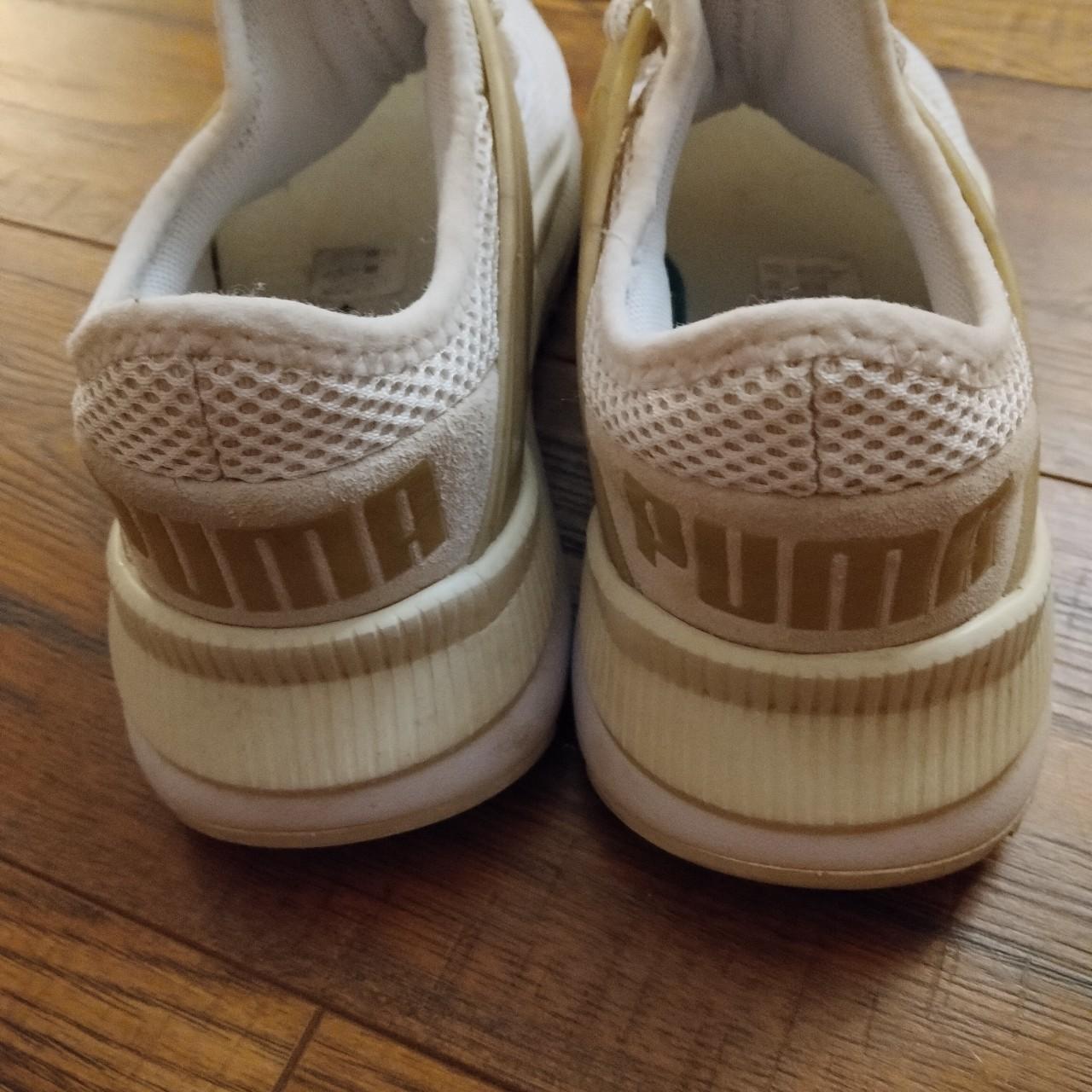 Dertbag Women's White and Khaki Trainers (6)