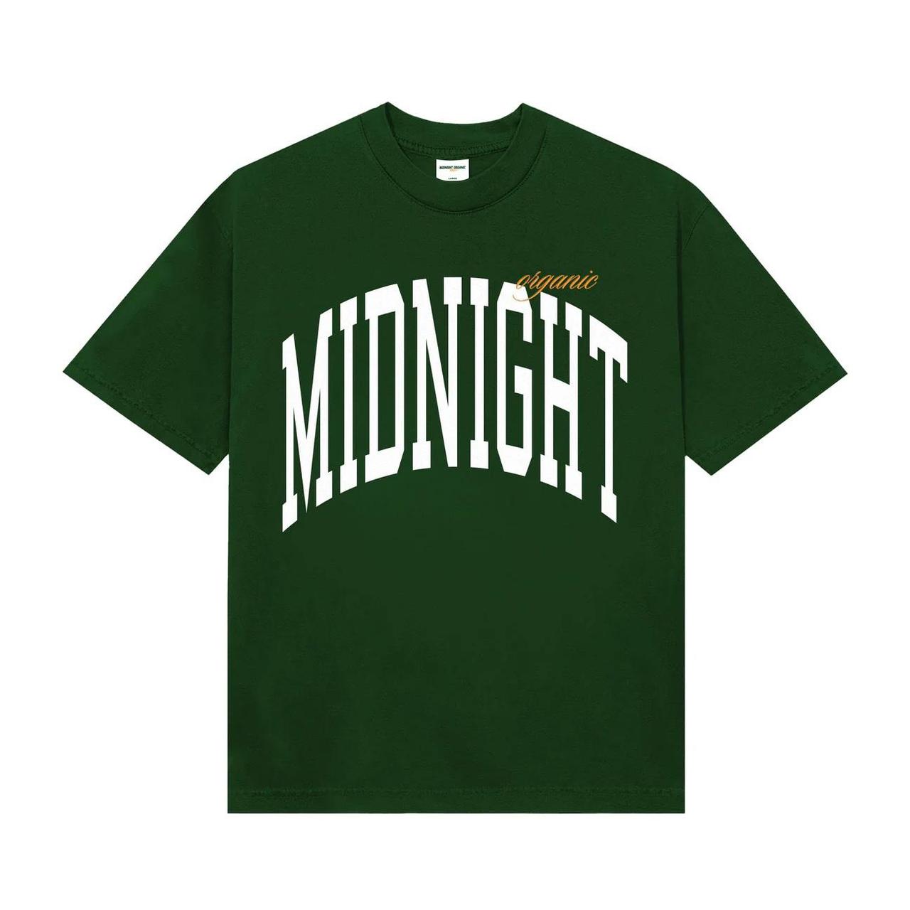 LARRY JUNE x MIDNIGHT ORGANIC SCRIPT T SHIRT Size Depop