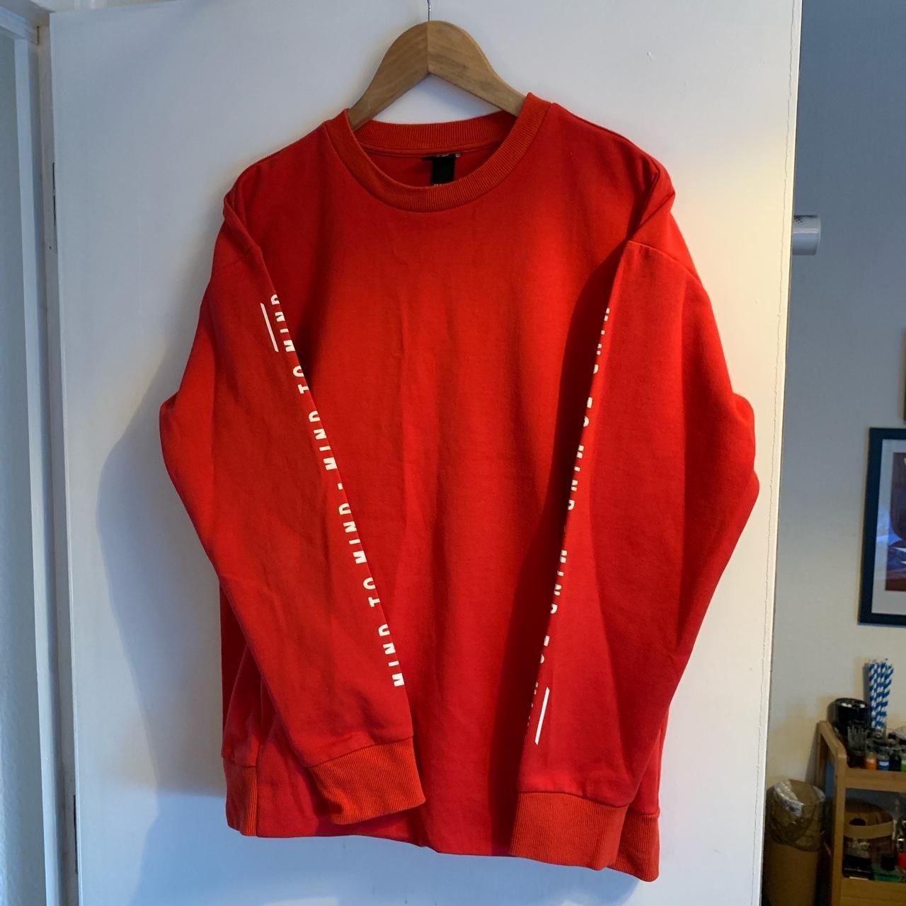 H&M Men's Red Jumper Depop
