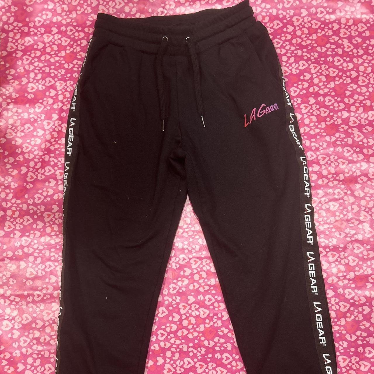 Black LA Gear sweatpants 💗 Size: Women's Small Has Depop